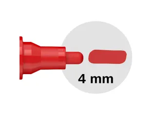 Acrylmarker Schneider Paint-It 320 4mm rood - 6