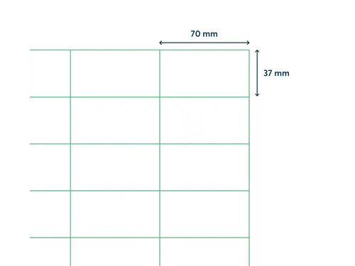 Etiket Premium 70x37mm Wit XL Pack 1000 Vel