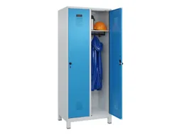 locker,HxBxD 1950x800x500mm,2vak,vak B 400mm,draaigrendel,voeten