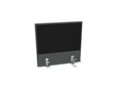 opzetpaneel v. bureau aanbouw achter MS-donkergrijs BN8033-zwart 600mm