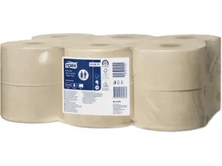 Tork 120377 Mini Jumbo Toiletpapier Nature Advanced 2-Laags 12 Rol - 1