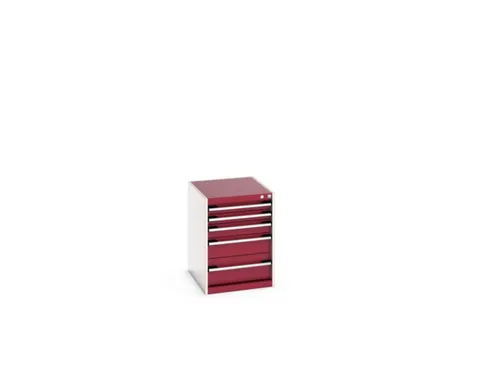 ladekast HxBxD 700x525x650mm 5laden romp RAL7035 front RAL3004