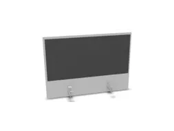 opzetpaneel bureau aanbouw achter MP-lichtgrijs antraciet 800mm