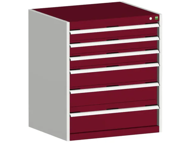 ladekast HxBxD 900x800x525mm 6laden romp RAL7035 front RAL3004
