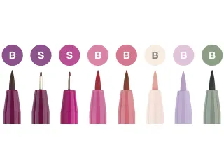 Tekenstift Faber-Castell Pitt Artist Pen Letteringset 8x - 3