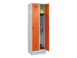 locker,HxBxD 1950x600x500mm,2vak,vak B 300mm,draaigrendel,sokkel