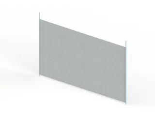 scheidingsplaat,v. inhaakstelling,HxD 400x600mm,doorgaand,staal - 1