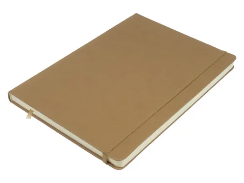 Schetsboek Kangaro A4 taupe PU HC 80 vel 140gr roomwit met elastiek en
