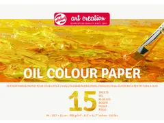 Olieverfpapier Talens Art Creation 15 witte vellen 300gr A4 geel