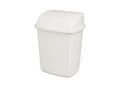 Afvalbak Swing 8 Liter Wit