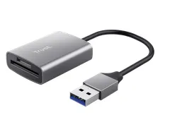 Trust Dalyx Snelle USB-kaartlezer van aluminium 3.2