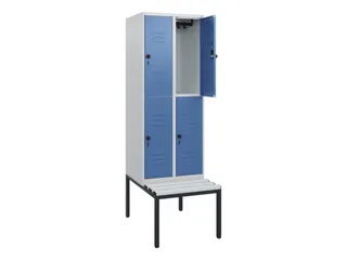Dubbeldekse dekenkist,HxBxD 1950x600x815mm,2x2vak.,vak B 300mm - 2