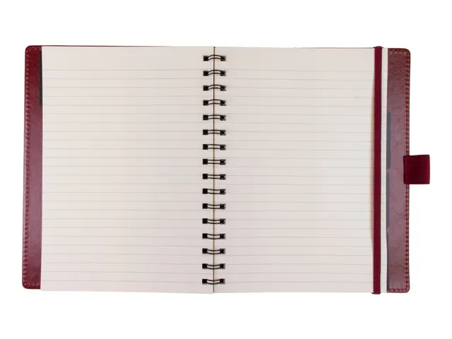 Notitieboek Multo Hannibal A5 roomwit papier 55 vel 120 grams bordeaux