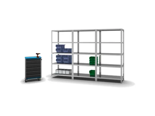 magazijnstelling,grondveld,HxBxD 2000x1000x500mm,vaklast 350kg