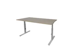 Bureau Linesto Plus Hoogte instelbaar 120x80cm Robson eik Alu T-poot