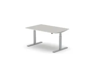 Elektrisch ihv bureau,HxBxD 650-1310x1400x900mm,blad lichtgrijs - 1