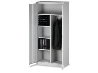 Garderobe-/-Ordnerkast Staalplaat 3 Puntsluiting Kledingstang - 1