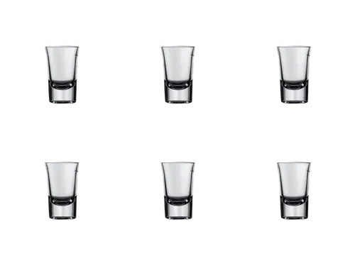 Mammoet Budgetline Borrelglas Bostonshot 3,5cl, doos 6 stuks