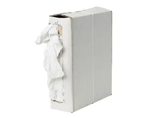 Witte Tricot Poetslappen 1e Kwaliteit 5kg Dispenserdoos - 1