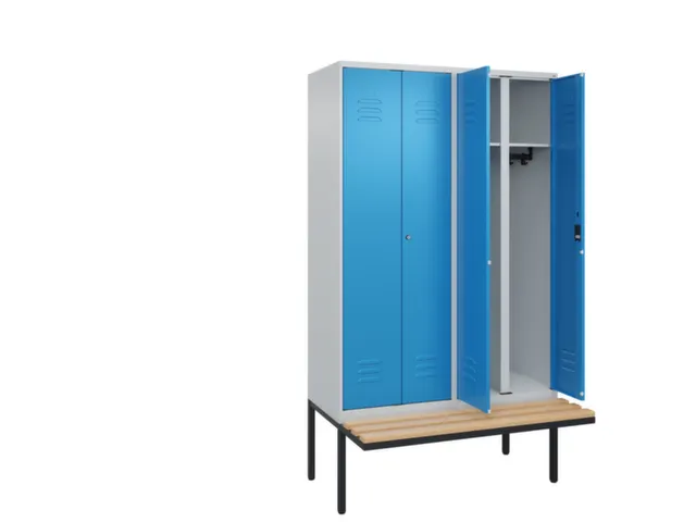 locker voor scheiding van kleding,HxBxD 2120x1200x815mm,4vak