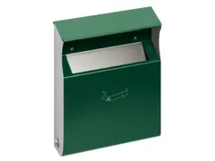 Wandasbak Groen Staalplaat 2 liter 300x230x60mm Overkapping slot