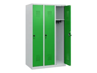 schoollocker,HxBxD 1530x900x500mm,3vak,vak B 300mm,draaigrendel - 1
