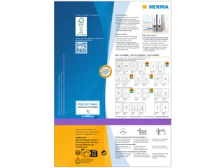 HERMA 10141 Rugetiket breed 192x61mm Verwijderbaar Wit 400 stuks - 2