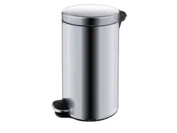RVS pedaalemmer,30l,HxØ 650x300mm,binnenbak kunststof,romp mat