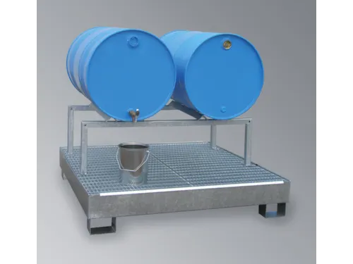 Vatenbok Staal 1230x650x350mm Voor 2x200l Vatensteun Hoekprofiel