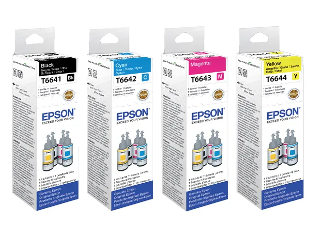 Flacon navulinkt Epson Ecotank T6641 Zwart C13T664140