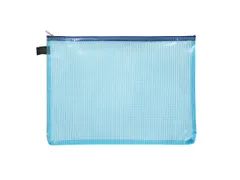 Trousse Foldersys A4 EVA sans PVC bleu transparent