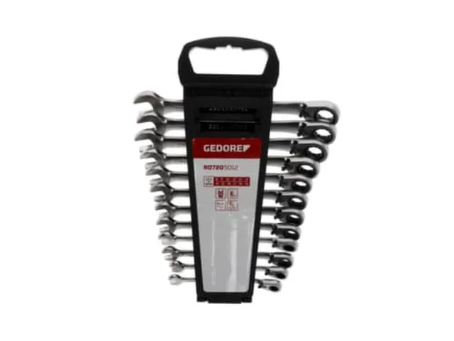 GEDORE R07205012 Combinatie ratel steeksleutelset SW8-19mm 12stuks