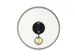 Wandklok Nextime Dia. 43cmx4.2cm Glas Wit 'romana' Romeinse cijfers