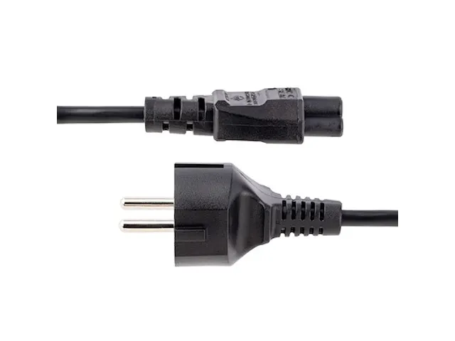 Laptop Stroomkabel 3 Meter EU Schuko Plug naar C5 Clover Leaf