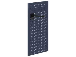 Gesleufde Plaat Staal Hxb 1000x450mm Staand Ral 7015 Leigrijs - 2