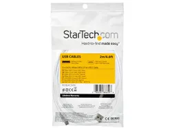 USB 2.0 naar USB-C kabel 2 Meter Wit