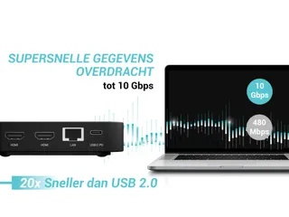 i-tec USB-C DP Dual HDMI Docking Station met Power Delivery 100W - 5