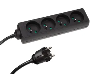 4-Voudige Stekkerdoos Met Krimpkous - 3G1.5 - 1.5m - Penaarde - 3
