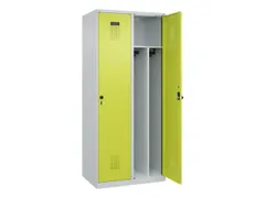 locker voor scheiding van kleding,HxBxD 1850x800x500mm,2vak