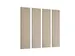 Akoestische PET-vilt wandtegels 30x120cm Beige 4 Stuks