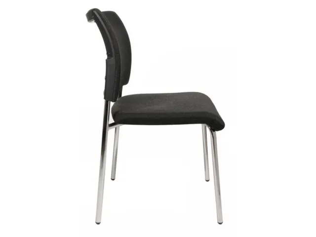 Bezoekersstoel Bekleding Antraciet Stof HxBxD 430x480x450mm