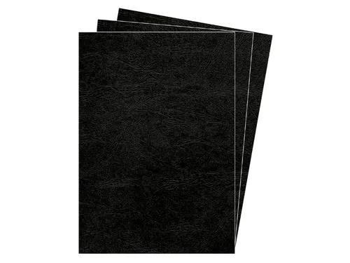 Voorblad Fellowes A4 lederlook zwart 25 stuks