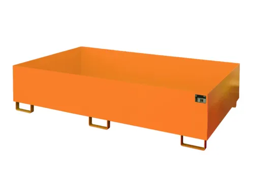 stellingopvangbak,opvangvol. 1000l,HxBxD 505x2150x1300mm,staal,RAL2000