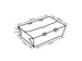 Boîte-repas Fonkels GO!mealbox 2000ml marron 23x14x7,4cm 80pces