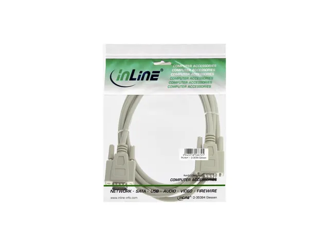 Kabel InLine S VGA 15HD M-M 2 meter beige en grijs