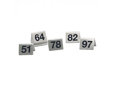 EMGA Tafelnummers set 51-100 RVS