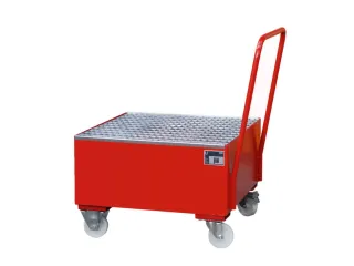 Mobiele Opvangbak Hxbxd 615X800X800Mm 1X200L Staand Ral3000 - 1
