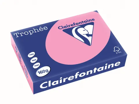 Trophée Pastel gekleurd papier A4 160 gram 250vel Roze