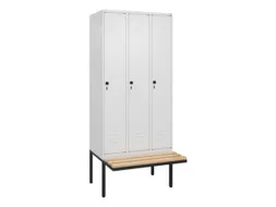 locker voor scheiding van kleding,HxBxD 2120x900x815mm,3vak