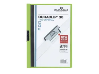 Klemmap Durable Duraclip A4 3mm 30 vellen groen - 1